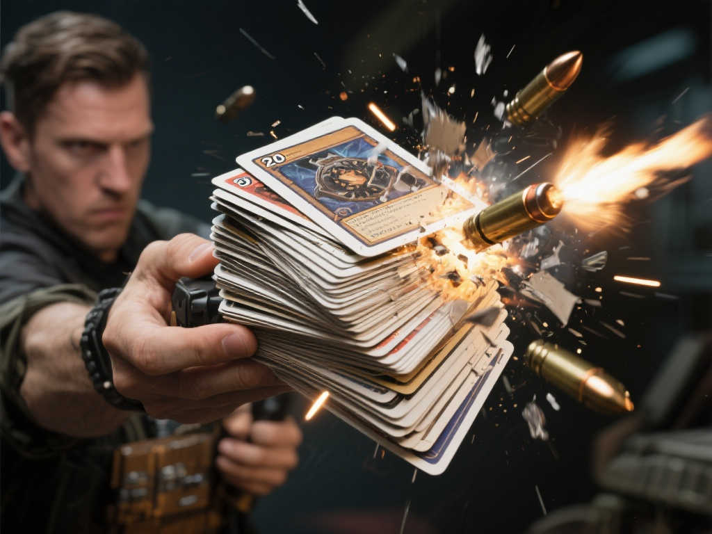 宝可梦卡牌救命！玩家意外用卡牌挡下致命子弹